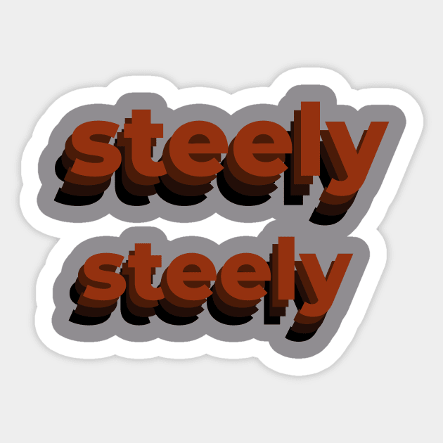 steely Sticker by Moaaz Subh